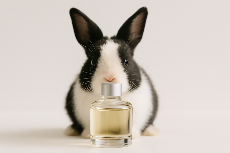 black and white bunny